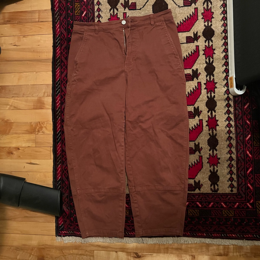 Everlane Utility Barrel Pant in Rosewood